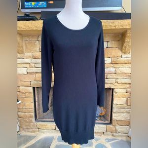 Charlie Paige Black Long Sleeve Knit Sweater Dress Size S/M